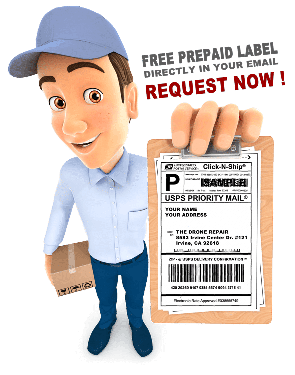 Drone Repair Free Prepaid Shipping Label